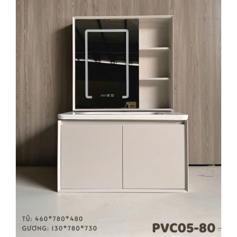 Tủ AKHOA PVC 05-80 màu Kem Tủ AKHOA PVC 05-80 màu Kem